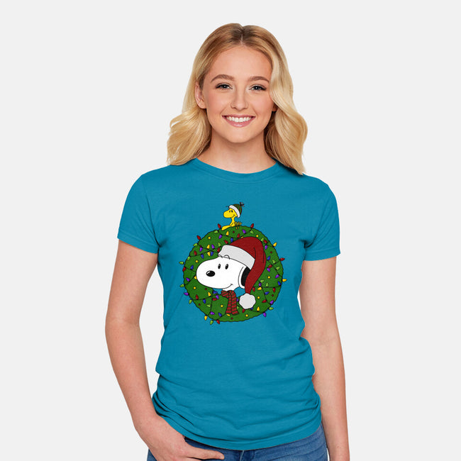 Merry Christmasnuts-Womens-Fitted-Tee-Alexhefe