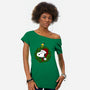 Merry Christmasnuts-Womens-Off Shoulder-Tee-Alexhefe