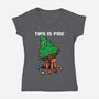 This Is Pine-Womens-V-Neck-Tee-Boggs Nicolas