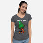 This Is Pine-Womens-V-Neck-Tee-Boggs Nicolas