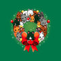 Kittens Christmas Wreath-None-Basic Tote-Bag-Vallina84