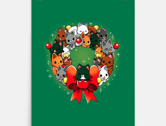 Kittens Christmas Wreath