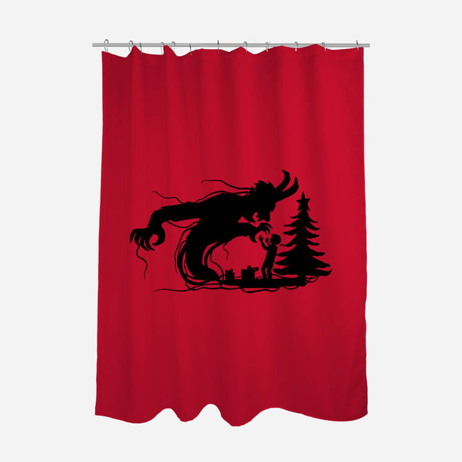 Merry Krampus Night-None-Polyester-Shower Curtain-dalethesk8er