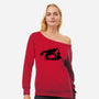 Merry Krampus Night-Womens-Off Shoulder-Sweatshirt-dalethesk8er