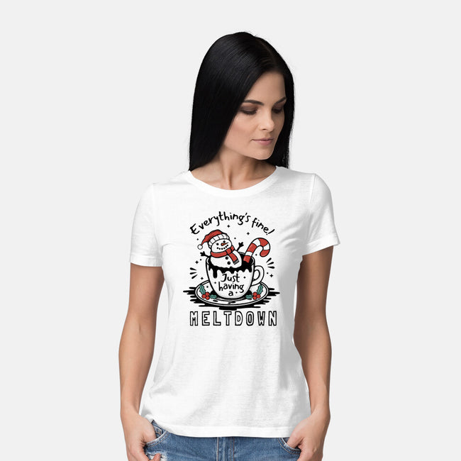 Just Having A Meltdown-Womens-Basic-Tee-Trendlory