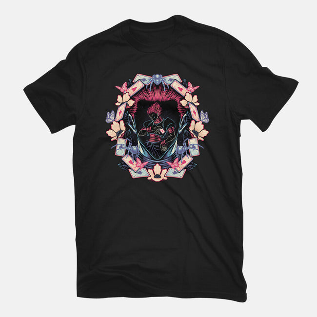 Enigmatic Magician-Womens-Fitted-Tee-glitchygorilla