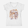 Legend Of Lonk-Womens-V-Neck-Tee-ilustrata