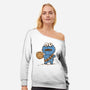 Don't Feed The Wookiee Monster-Womens-Off Shoulder-Sweatshirt-kg07