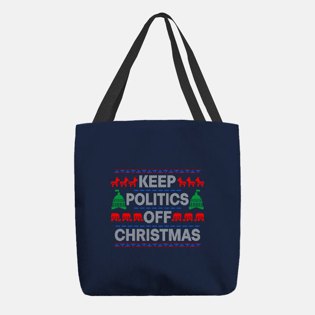 Keep Politics Off Christmas-None-Basic Tote-Bag-Boggs Nicolas