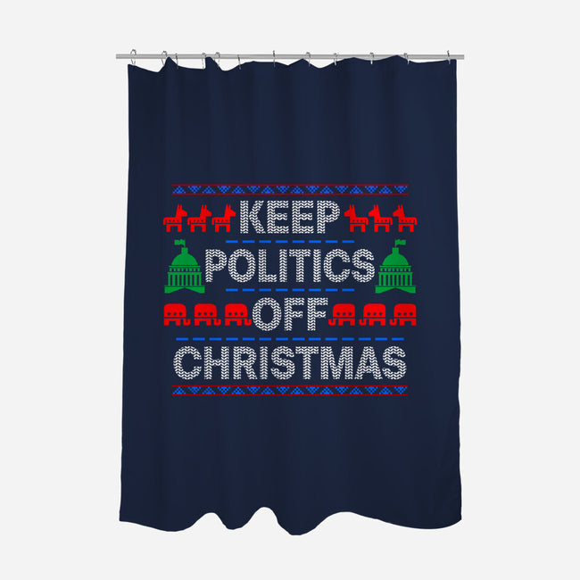 Keep Politics Off Christmas-None-Polyester-Shower Curtain-Boggs Nicolas