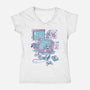 Carefree Days-Womens-V-Neck-Tee-Henrique Torres