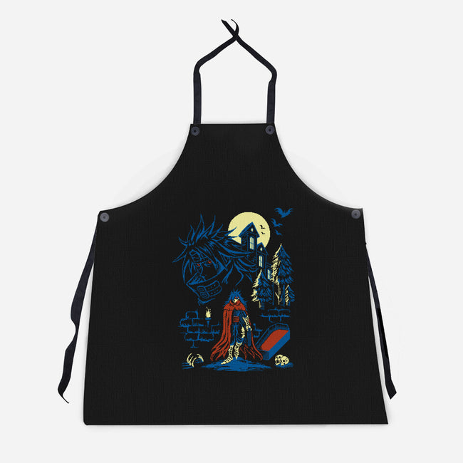 Guardian Of Secrets-Unisex-Kitchen-Apron-Henrique Torres