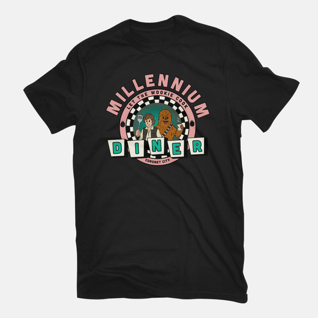 Millennium Diner-Unisex-Basic-Tee-milasneeze