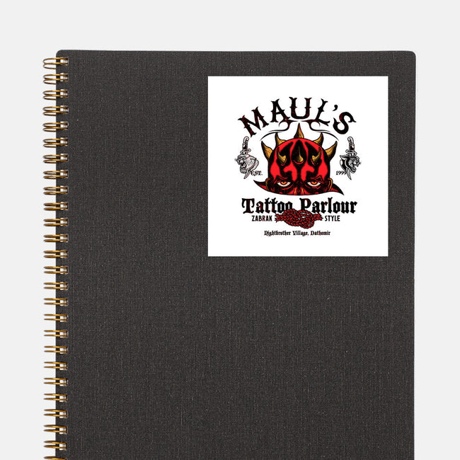 Maul's Tattoo Parlour-None-Glossy-Sticker-Arinesart