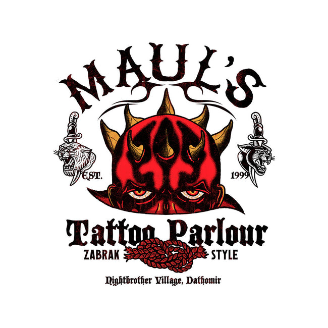 Maul's Tattoo Parlour-Womens-V-Neck-Tee-Arinesart