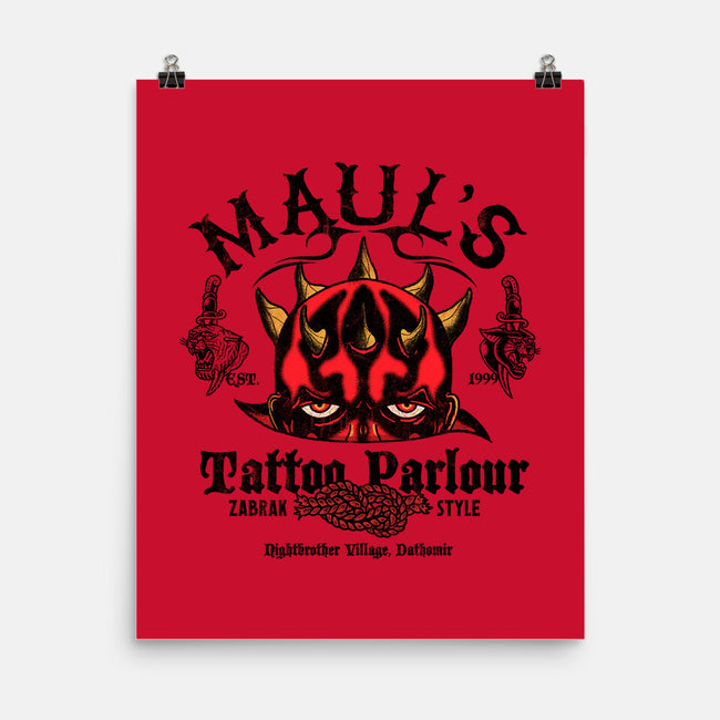 Maul's Tattoo Parlour-None-Matte-Poster-Arinesart