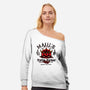 Maul's Tattoo Parlour-Womens-Off Shoulder-Sweatshirt-Arinesart