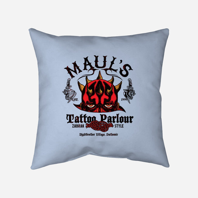 Maul's Tattoo Parlour-None-Removable Cover w Insert-Throw Pillow-Arinesart