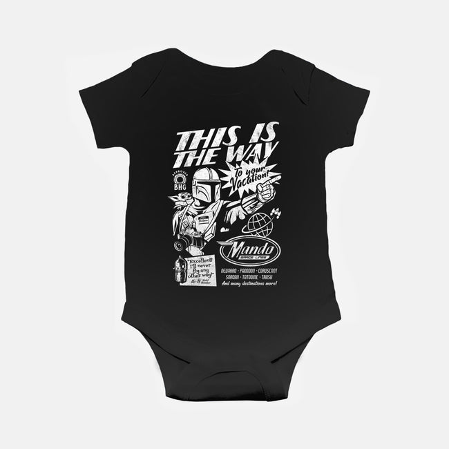 Mando Space Lines-Baby-Basic-Onesie-Arinesart