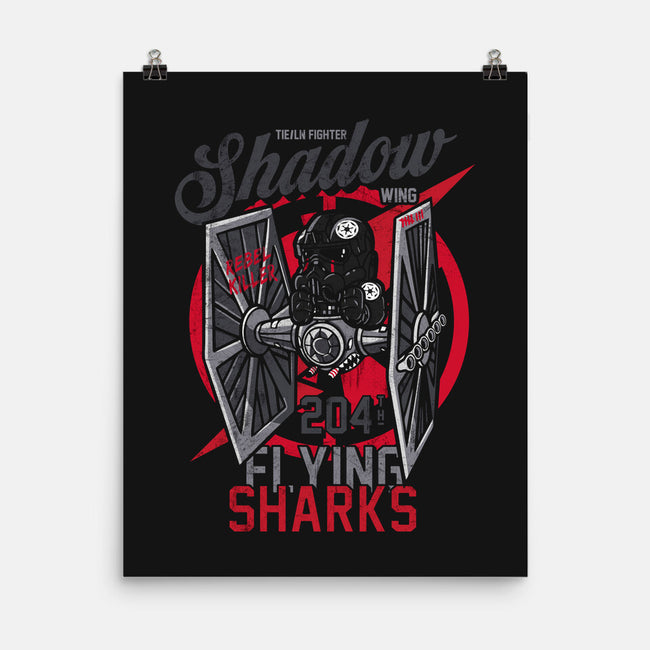 Flying Sharks-None-Matte-Poster-Arinesart