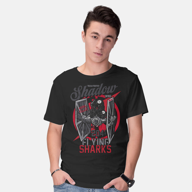 Flying Sharks-Mens-Basic-Tee-Arinesart