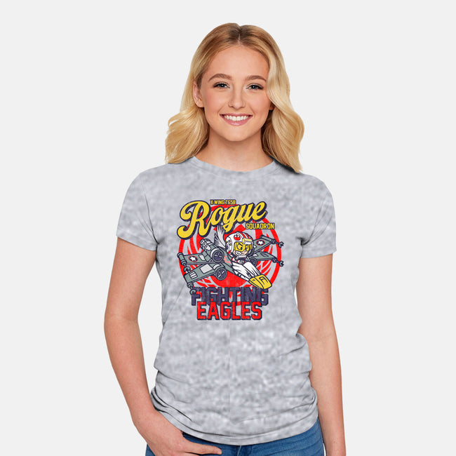 Fighting Eagles-Womens-Fitted-Tee-Arinesart