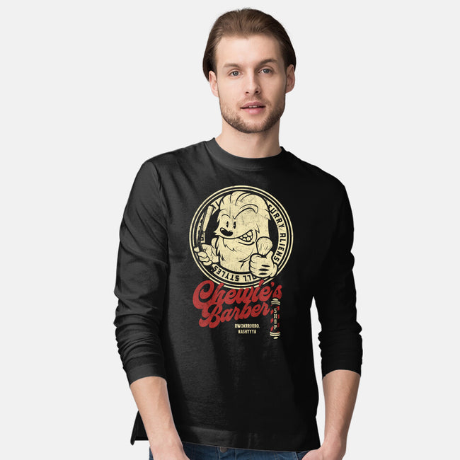 Chewie's Barber Shop-Mens-Long Sleeved-Tee-Arinesart