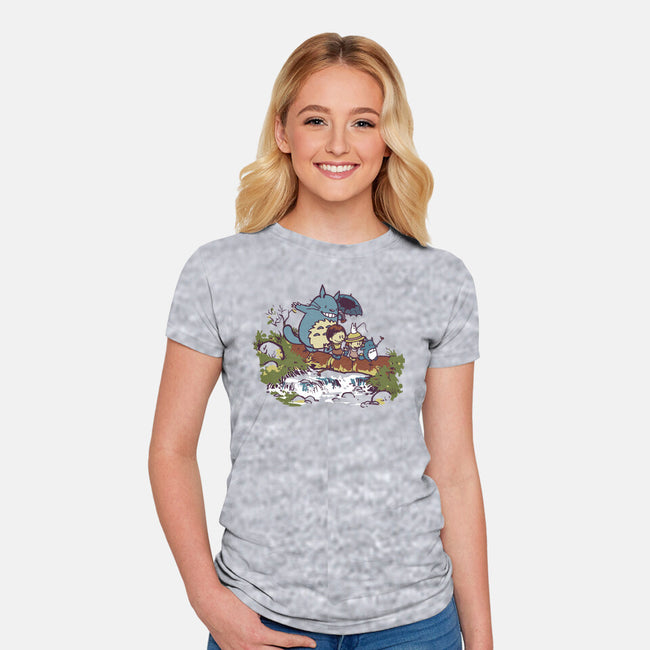 Neighbor And Friends-Womens-Fitted-Tee-Arinesart