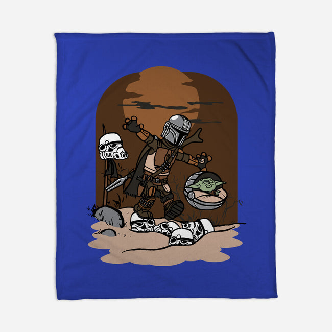 Mando And Grogu-None-Fleece-Blanket-Arinesart