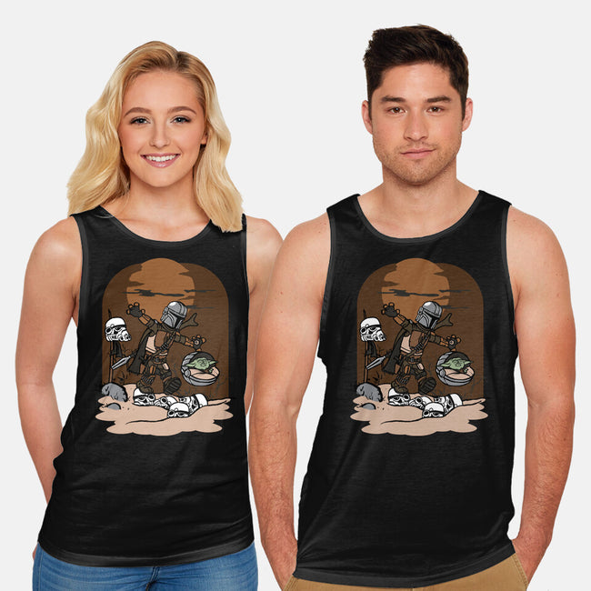 Mando And Grogu-Unisex-Basic-Tank-Arinesart