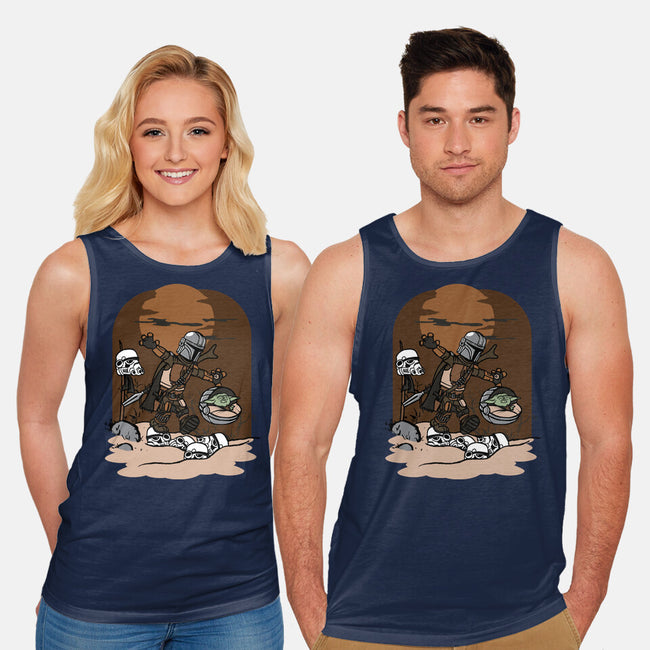 Mando And Grogu-Unisex-Basic-Tank-Arinesart