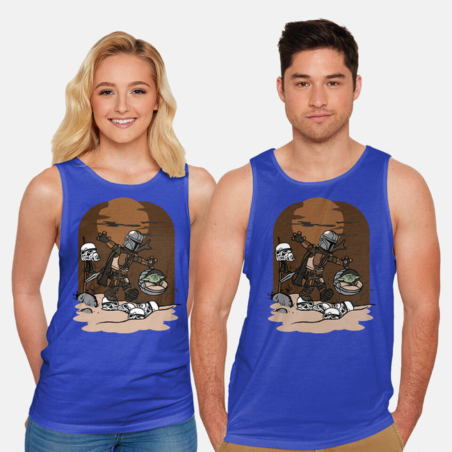 Mando And Grogu-Unisex-Basic-Tank-Arinesart