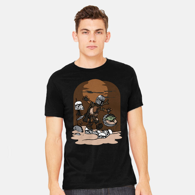 Mando And Grogu-Mens-Heavyweight-Tee-Arinesart