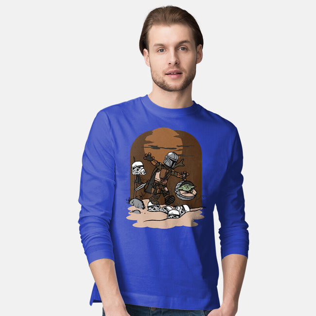 Mando And Grogu-Mens-Long Sleeved-Tee-Arinesart