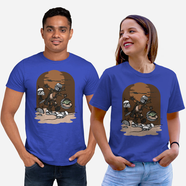 Mando And Grogu-Unisex-Basic-Tee-Arinesart