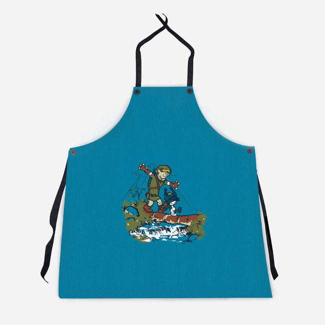 Link And Midna-Unisex-Kitchen-Apron-Arinesart