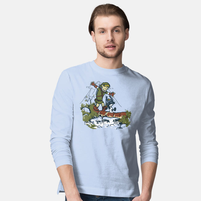 Link And Midna-Mens-Long Sleeved-Tee-Arinesart