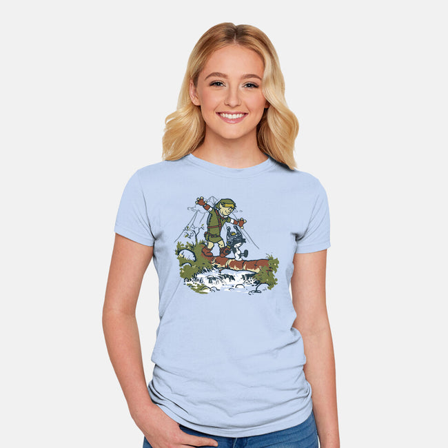 Link And Midna-Womens-Fitted-Tee-Arinesart