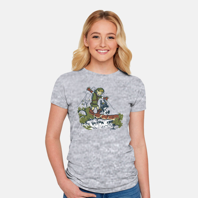 Link And Midna-Womens-Fitted-Tee-Arinesart