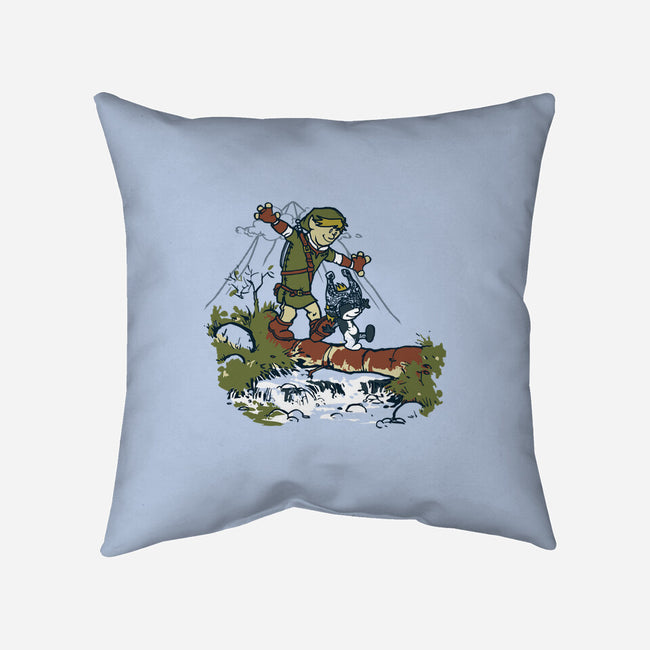 Link And Midna-None-Removable Cover w Insert-Throw Pillow-Arinesart