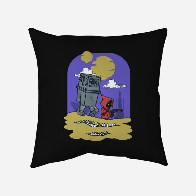 Jawa And Droid-None-Removable Cover w Insert-Throw Pillow-Arinesart