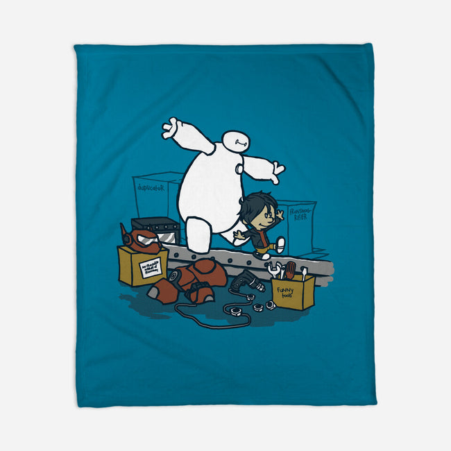 Hiro And Baymax-None-Fleece-Blanket-Arinesart