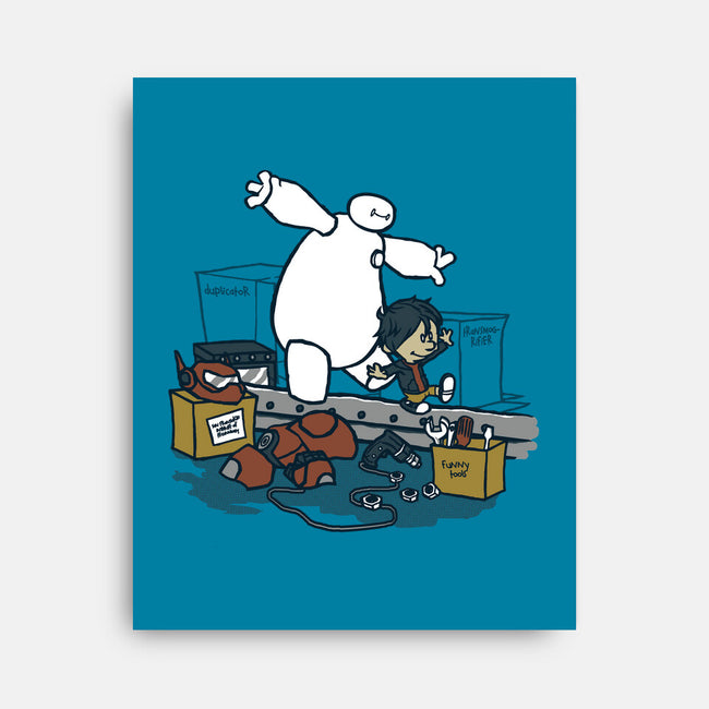 Hiro And Baymax-None-Stretched-Canvas-Arinesart