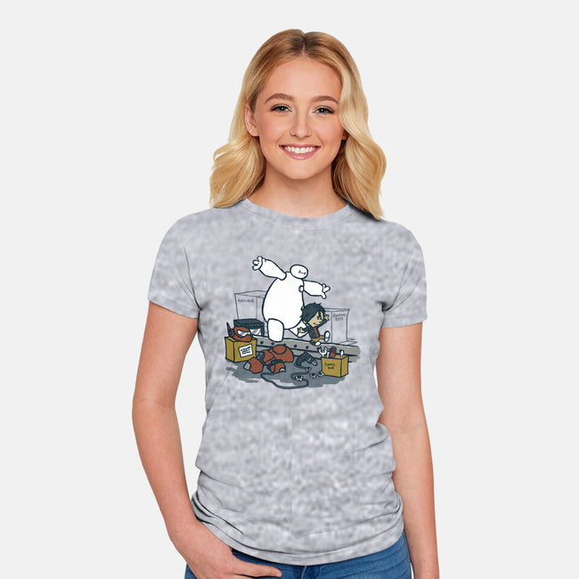 Hiro And Baymax-Womens-Fitted-Tee-Arinesart