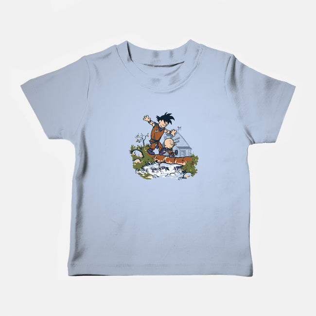 Goku And Krillin-Baby-Basic-Tee-Arinesart