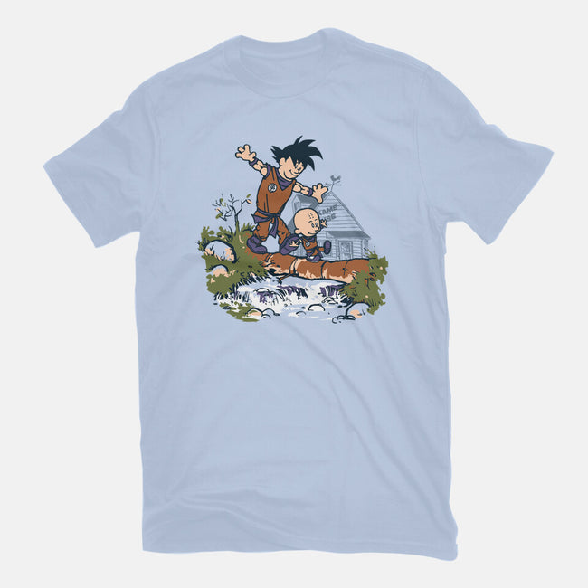 Goku And Krillin-Womens-Fitted-Tee-Arinesart