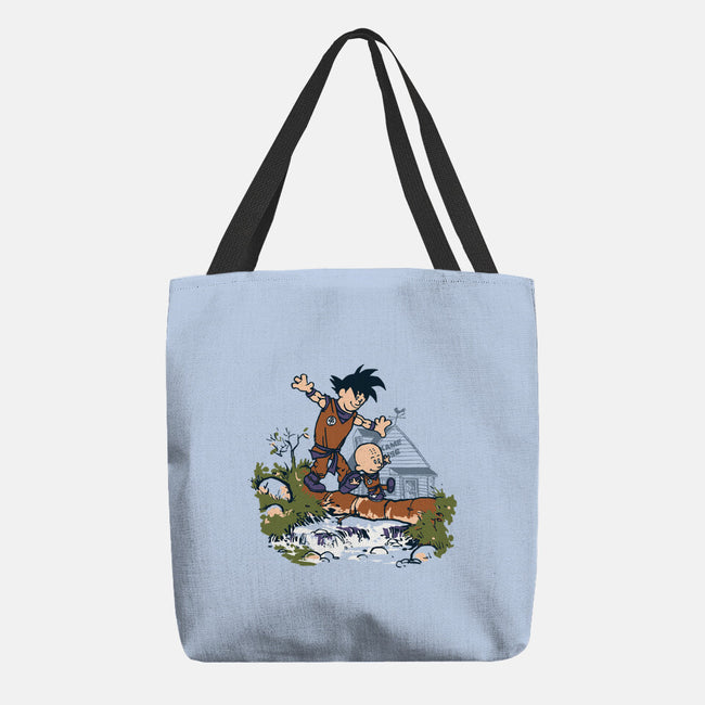 Goku And Krillin-None-Basic Tote-Bag-Arinesart