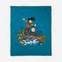 Goku And Krillin-None-Fleece-Blanket-Arinesart