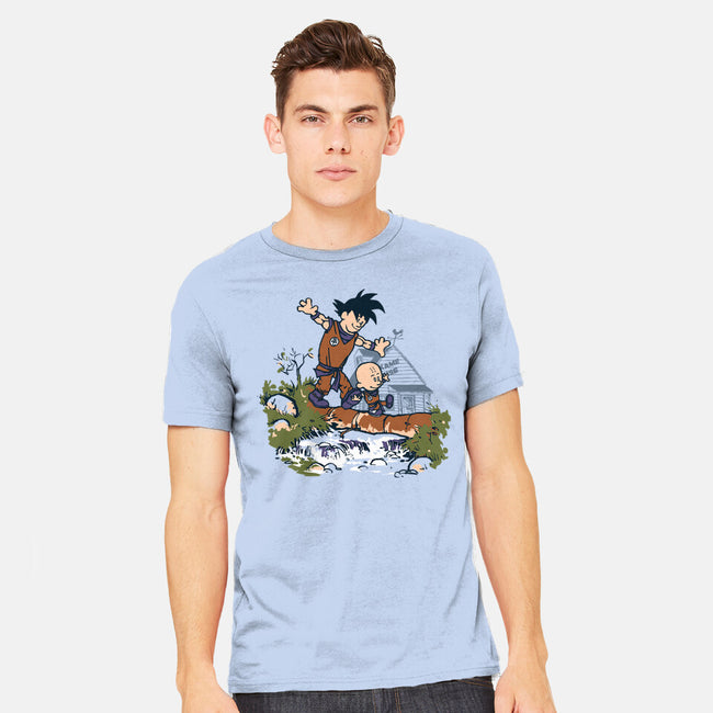 Goku And Krillin-Mens-Heavyweight-Tee-Arinesart