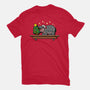 Hippo On The Shelf-Womens-Fitted-Tee-Boggs Nicolas